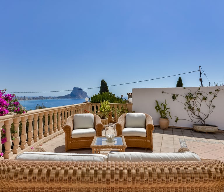Alquiler de villa en Calpe, ENCANTO en Calpe - Terraza