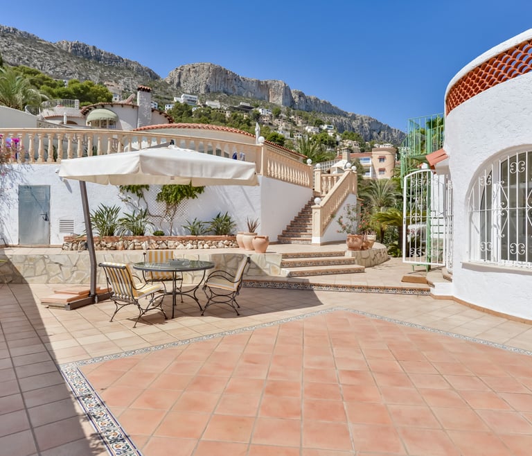 Alquiler de villa en Calpe, ENCANTO en Calpe - Terraza