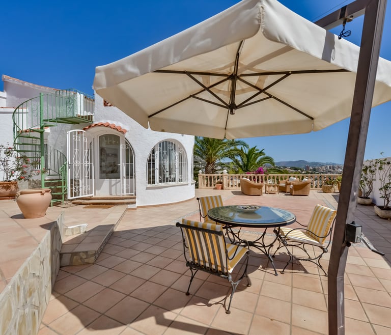 Alquiler de villa en Calpe, ENCANTO en Calpe - Terraza