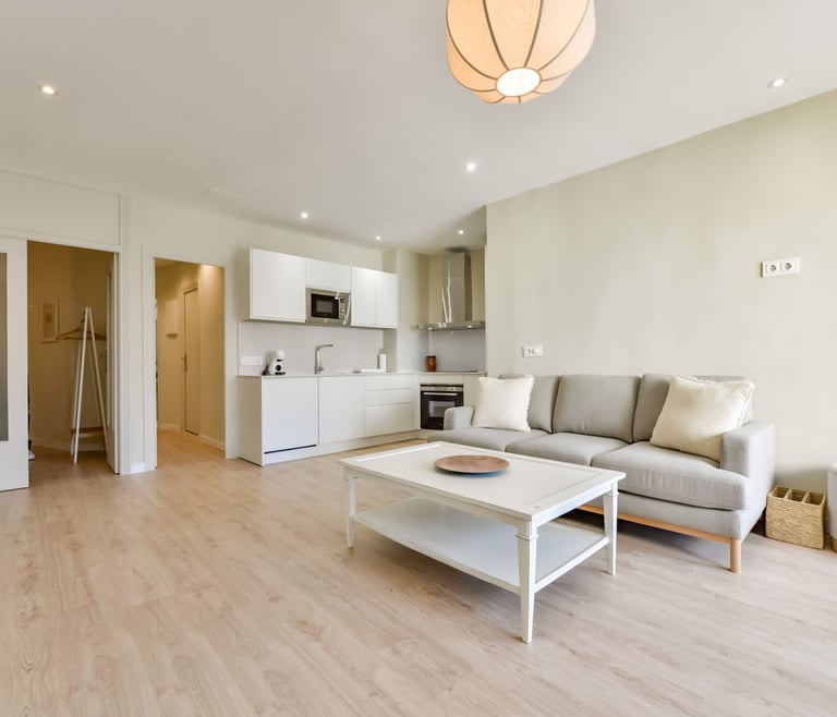 Alquiler de apartamento en Moraira, Castell en Moraira - Salón