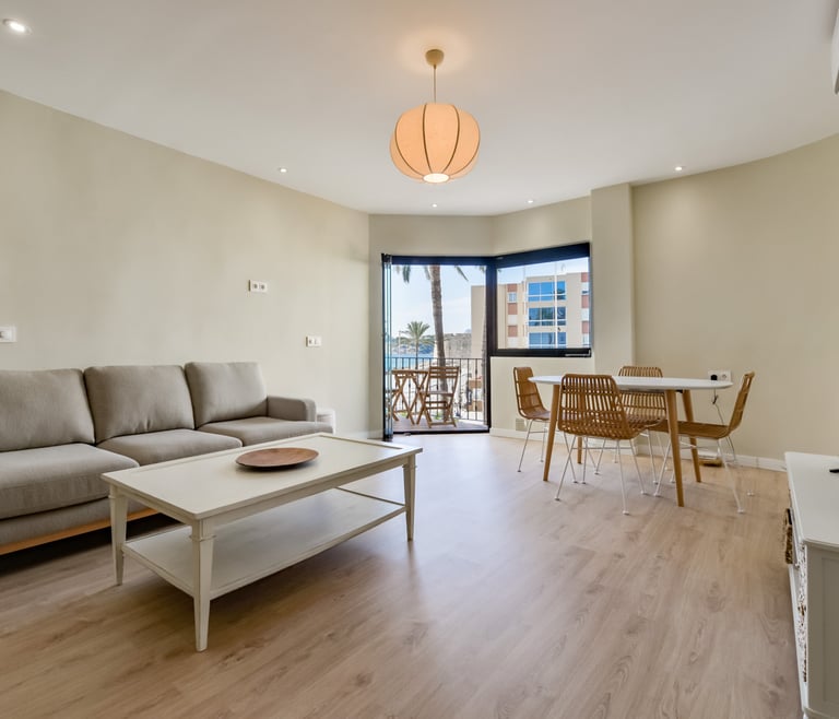 Alquiler de apartamento en Moraira, Castell en Moraira - Salón