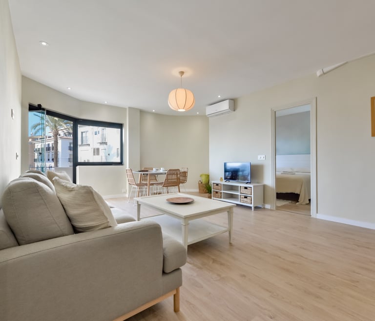 Alquiler de apartamento en Moraira, Castell en Moraira - Salón