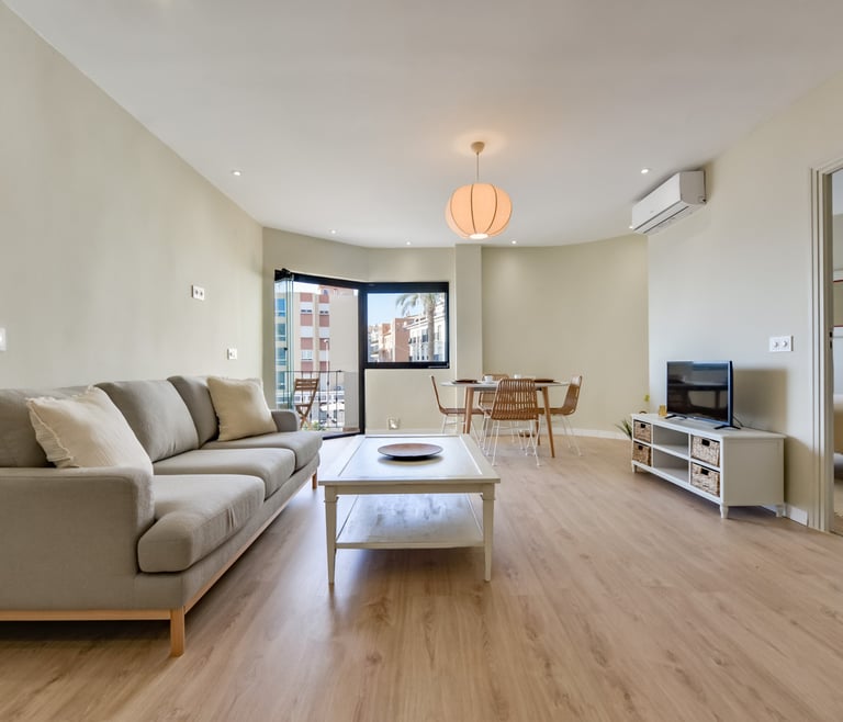 Alquiler de apartamento en Moraira, Castell en Moraira - Salón