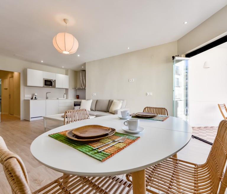 Alquiler de apartamento en Moraira, Castell en Moraira - Salón