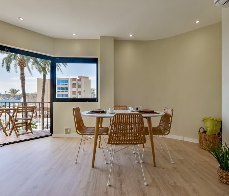 Alquiler de apartamento en Moraira, Castell en Moraira - Salón