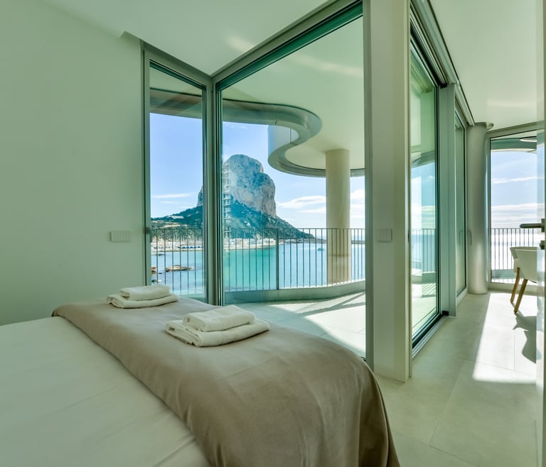 Vakantiewoning te huur bij de zee in Calpe, EVOLUTION en Calpe - kamers