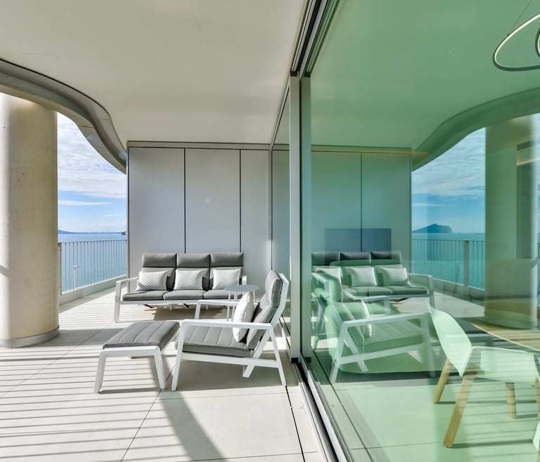 Vakantiewoning te huur bij de zee in Calpe, EVOLUTION en Calpe - Terras