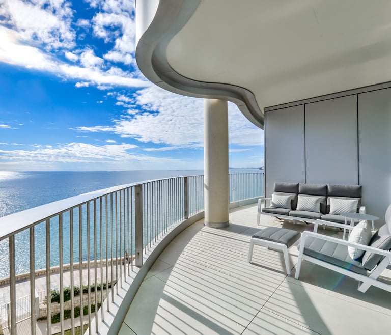 Vakantiewoning te huur bij de zee in Calpe, EVOLUTION en Calpe - Terras