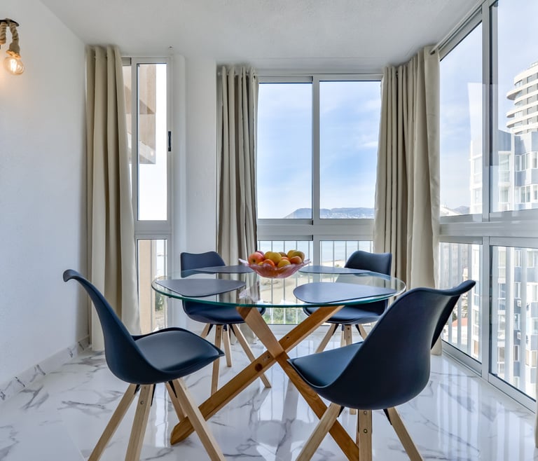 Appartement te huur in Calpe, PRINCESA en Calpe - Eetkamer