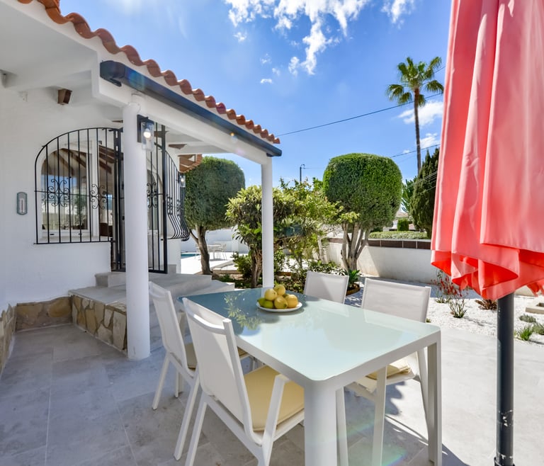 Alquiler de villa en Calpe, LIMON en Calpe - Terraza