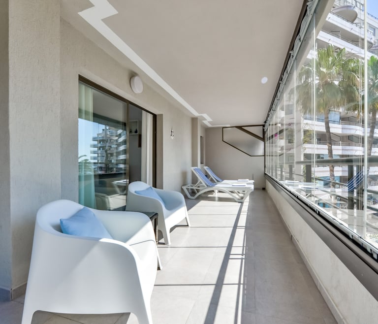 Appartement te huur in Calpe PARAISO MAR en Calpe - Terras