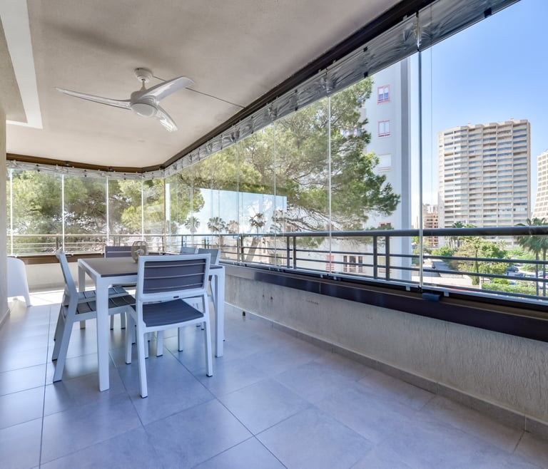 Appartement te huur in Calpe PARAISO MAR en Calpe - Terras
