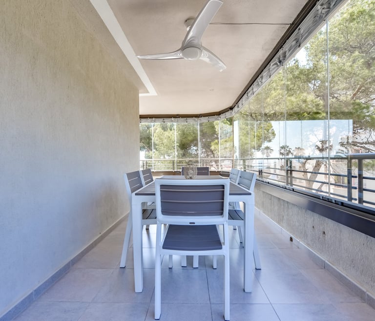 Appartement te huur in Calpe PARAISO MAR en Calpe - Terras