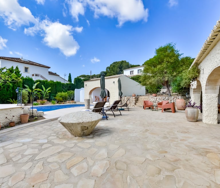 Alquiler de villa en Benissa FINCA DEL MAR en Benissa - Terraza