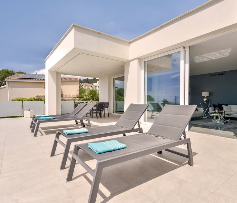 Villa te huur in Calpe CLAUDY en Calpe - Terras
