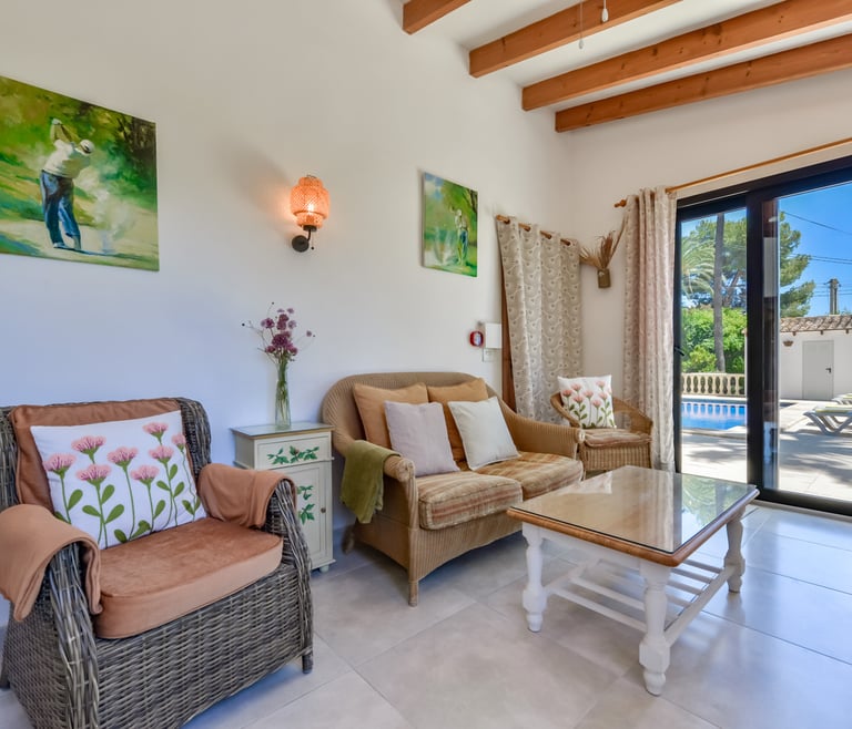 Alquiler de villa en Moraira PONENT en Moraira - Salón