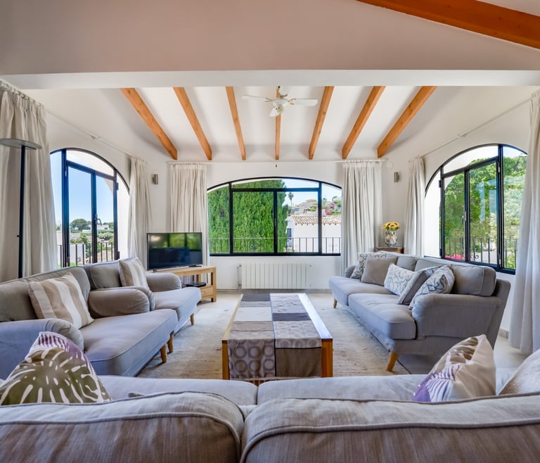 Alquiler de villa en Moraira PONENT en Moraira - Salón