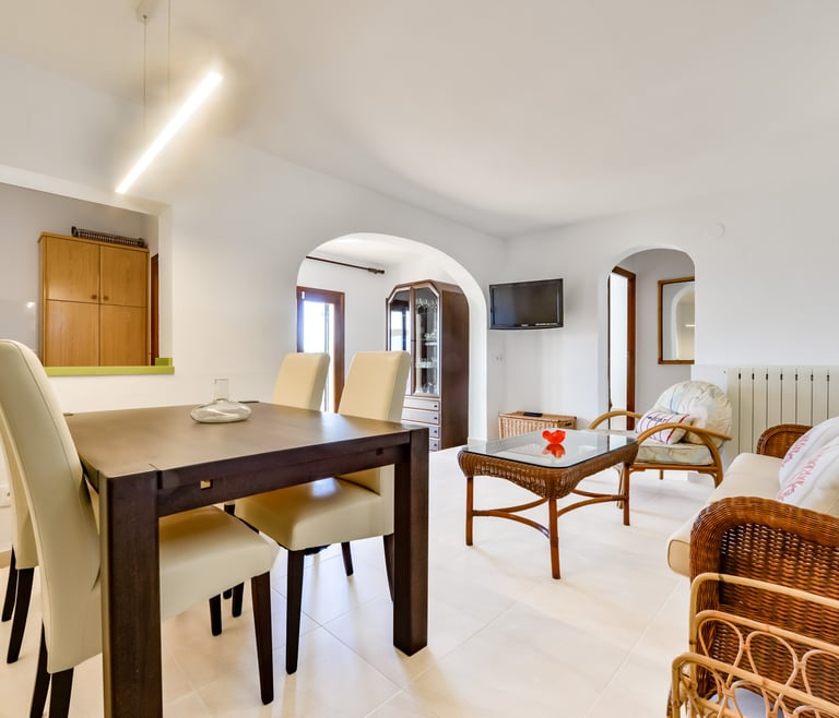 Alquiler de villa en Moraira, MIMOSA en Moraira - Comedor