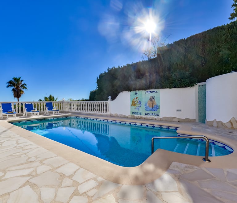 Alquiler de villa en Moraira, MIMOSA en Moraira - Piscina