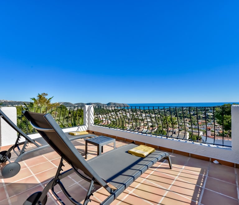 Alquiler de villa en Moraira, MIMOSA en Moraira - Terraza