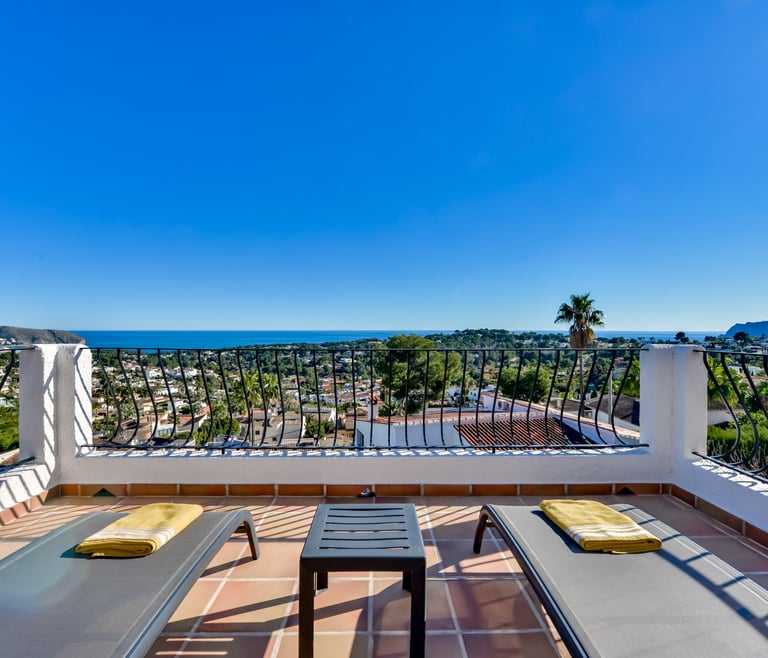 Alquiler de villa en Moraira, MIMOSA en Moraira - Terraza