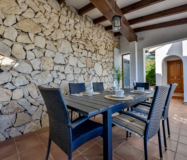 Alquiler de villa en Moraira, MIMOSA en Moraira - Terraza
