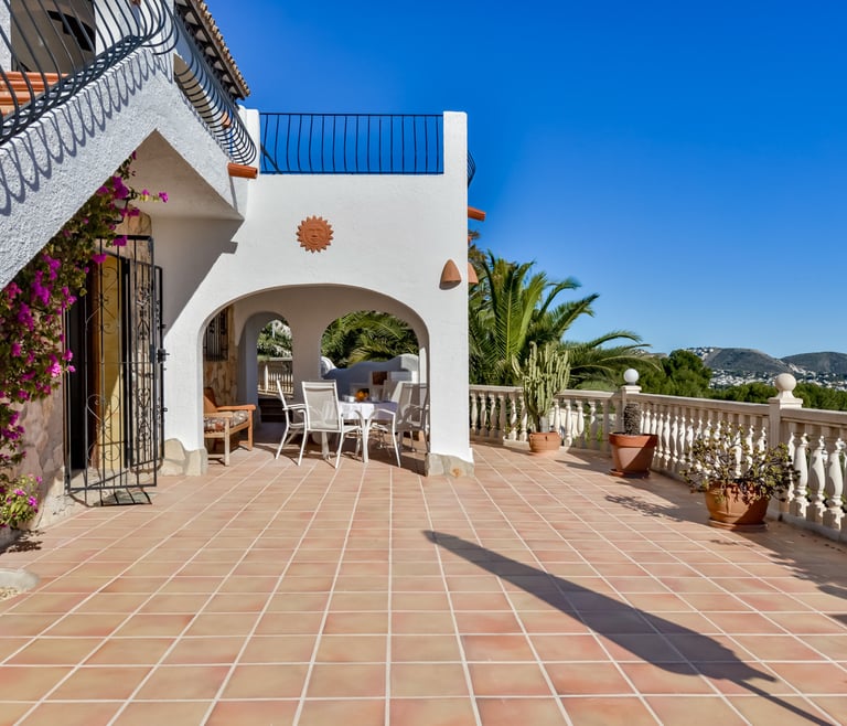 Alquiler de villa en Moraira, MIMOSA en Moraira - Terraza