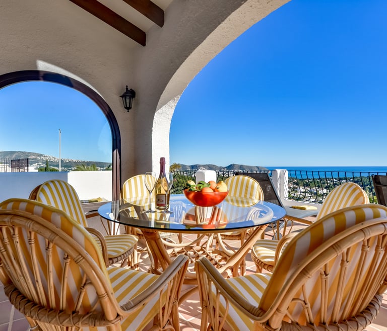 Alquiler de villa en Moraira, MIMOSA en Moraira - Terraza