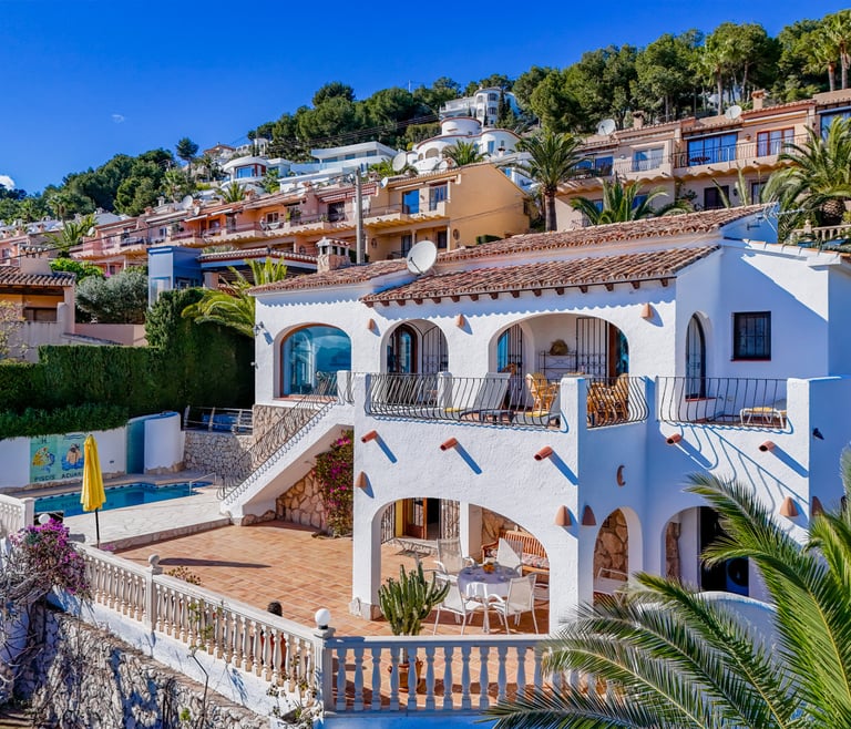 Alquiler de villa en Moraira, MIMOSA en Moraira - Frontal