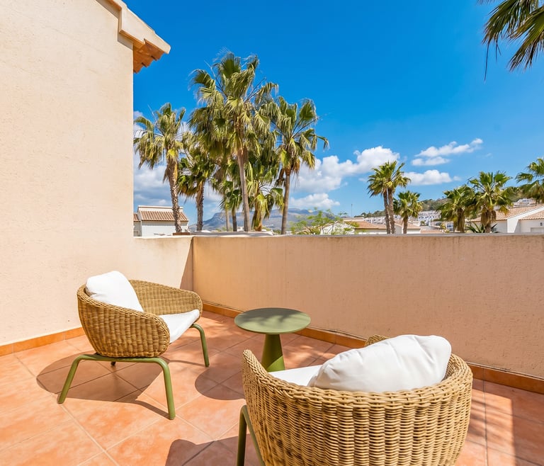 Bungalow te huur in Calpe CALMA en Calpe - Balkon