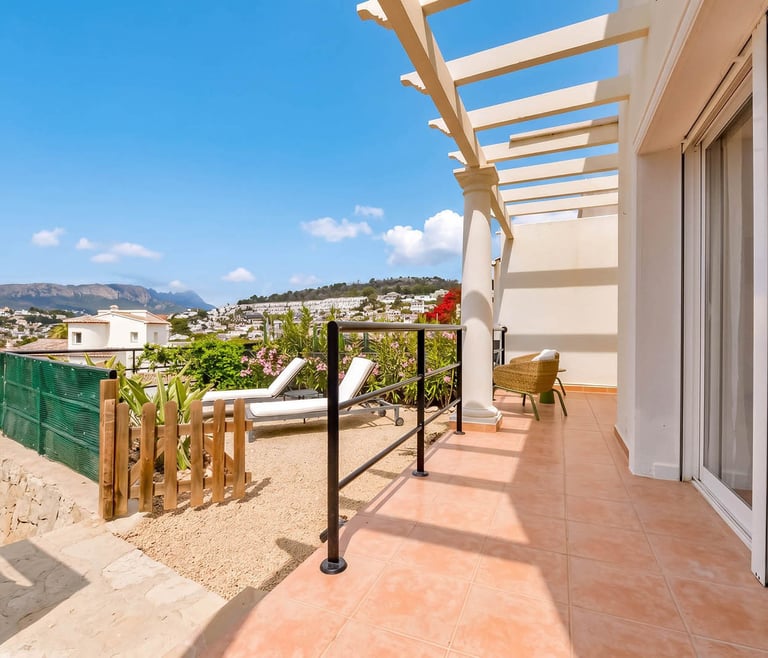 Bungalow te huur in Calpe BONITA en Calpe - Terras
