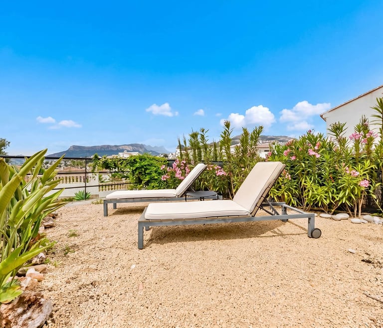 Bungalow te huur in Calpe BONITA en Calpe - Tuin